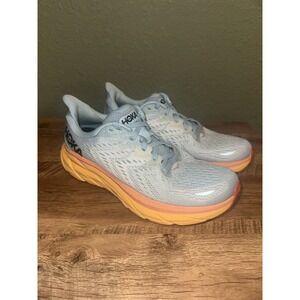 Hoka One One Clifton 8 1119394-SSIF Women's US 7.5B Running Shoes Blue Sneakers